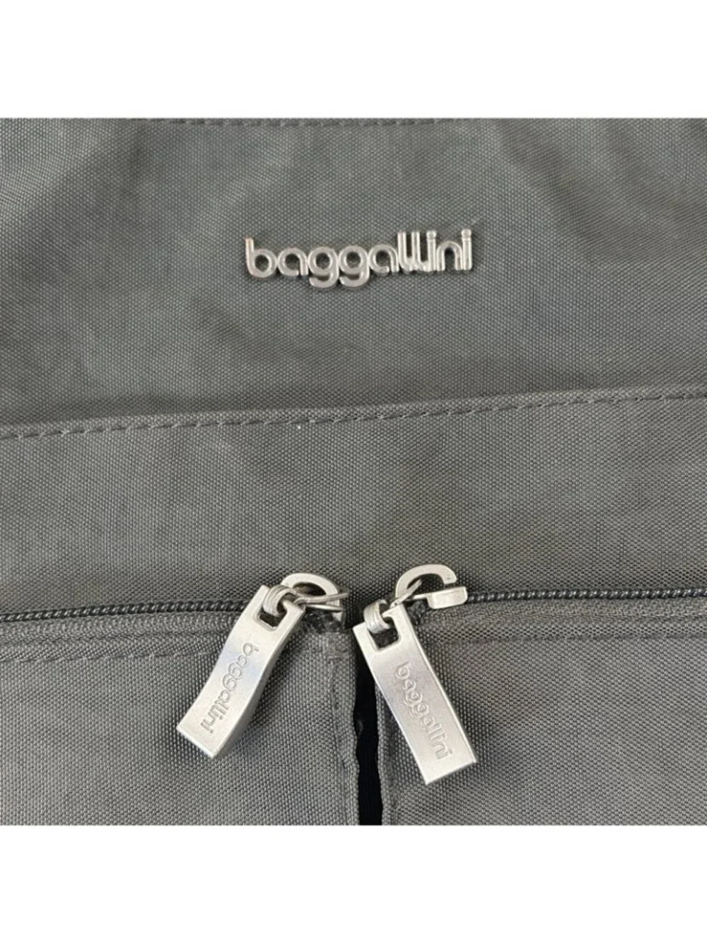 Baggallini Horizon Crossbody Lightweight Water-Resistant Travel Dark Gray Bag